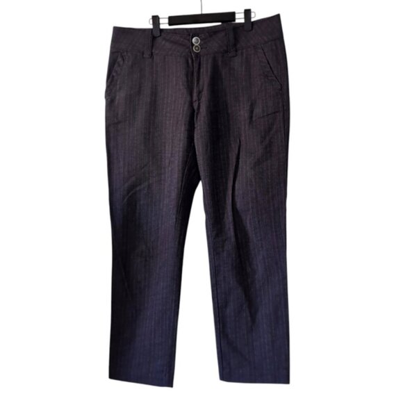 Tommy Hilfiger Vintage Retro 90s Y2K Pinstriped Ankle Straight Leg Trousers 34 - Picture 1 of 8